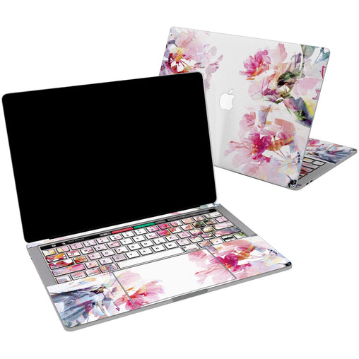 Lex Altern Vinyl MacBook Skin Peony Watercolor for your Laptop Apple Macbook.