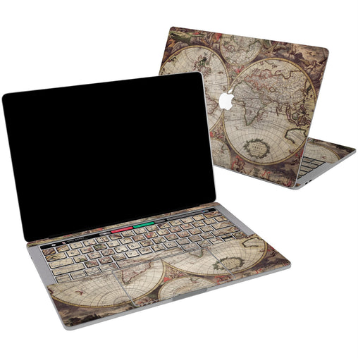 Lex Altern Vinyl MacBook Skin Bohemian Map for your Laptop Apple Macbook.