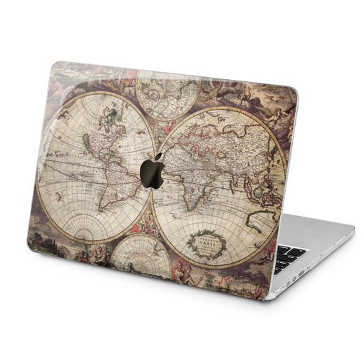 Lex Altern Bohemian Map Case for your Laptop Apple Macbook.