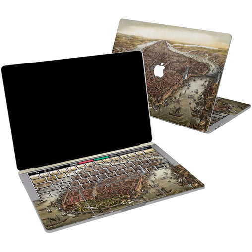 Lex Altern Vinyl MacBook Skin Old City for your Laptop Apple Macbook.