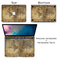 Lex Altern Vinyl MacBook Skin Ancient Map