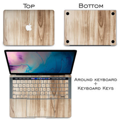 Lex Altern Vinyl MacBook Skin Bamboo Texture