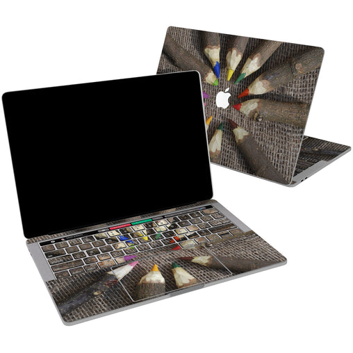 Lex Altern Vinyl MacBook Skin Wooden Pencils for your Laptop Apple Macbook.