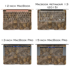Lex Altern Vinyl MacBook Skin Wooden Tile