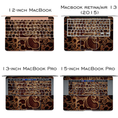 Lex Altern Vinyl MacBook Skin Wooden Ornament