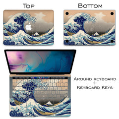 Lex Altern Vinyl MacBook Skin The Great Wave off Kanagawa