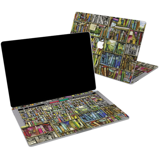 Lex Altern Vinyl MacBook Skin Bookshelf for your Laptop Apple Macbook.