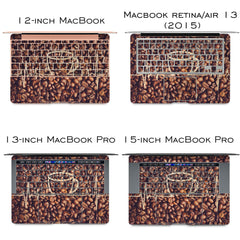 Lex Altern Vinyl MacBook Skin Coffee Pattern