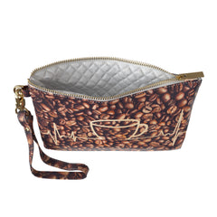 Lex Altern Makeup Bag Coffee Pattern