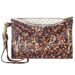 Lex Altern Makeup Bag Coffee Pattern