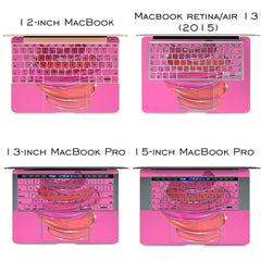 Lex Altern Vinyl MacBook Skin Pink Paint