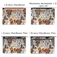 Lex Altern Vinyl MacBook Skin Happy Dogs