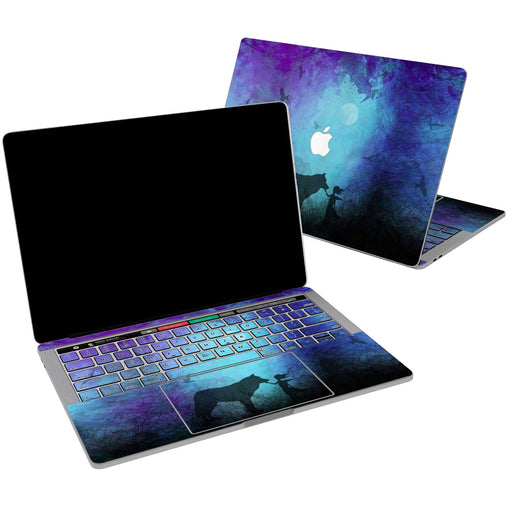 Lex Altern Vinyl MacBook Skin Girl and Wolf for your Laptop Apple Macbook.
