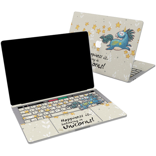 Lex Altern Vinyl MacBook Skin Happy Unicorn for your Laptop Apple Macbook.