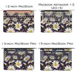 Lex Altern Vinyl MacBook Skin Daisy Pattern