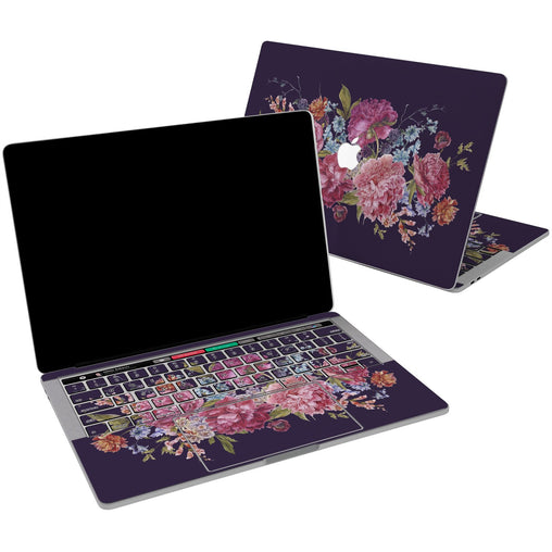 Lex Altern Vinyl MacBook Skin Purple Bouquet for your Laptop Apple Macbook.