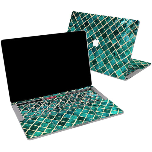 Lex Altern Vinyl MacBook Skin Blue Mosaic for your Laptop Apple Macbook.