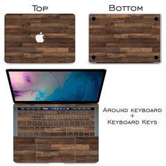 Lex Altern Vinyl MacBook Skin Wood Parquet Texture