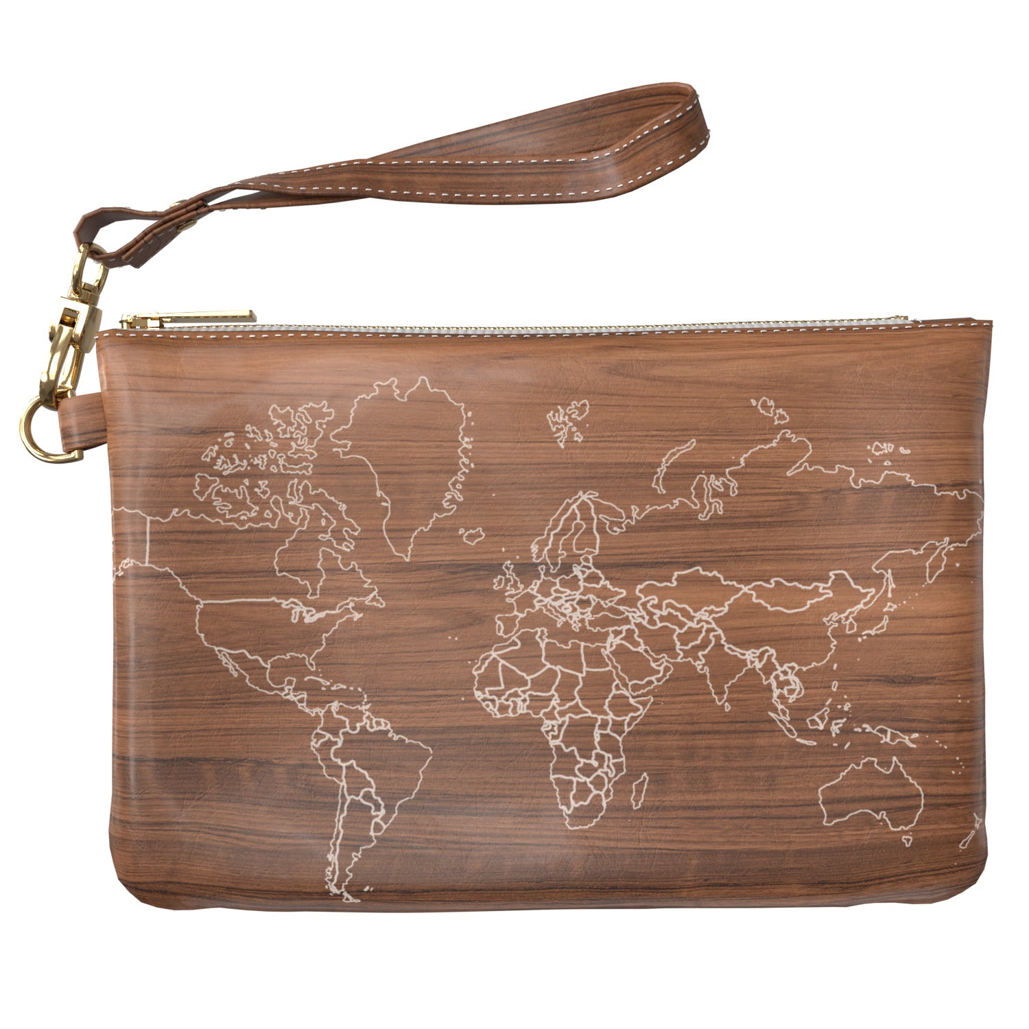 Lex Altern Makeup Bag Wooden Map