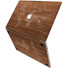 Lex Altern Vinyl MacBook Skin Wooden Map