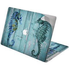 Lex Altern Vinyl MacBook Skin Blue Seahorse