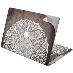 Lex Altern Vinyl MacBook Skin Wooden Mandala