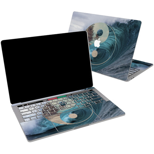 Lex Altern Vinyl MacBook Skin Ying Yang Wave for your Laptop Apple Macbook.