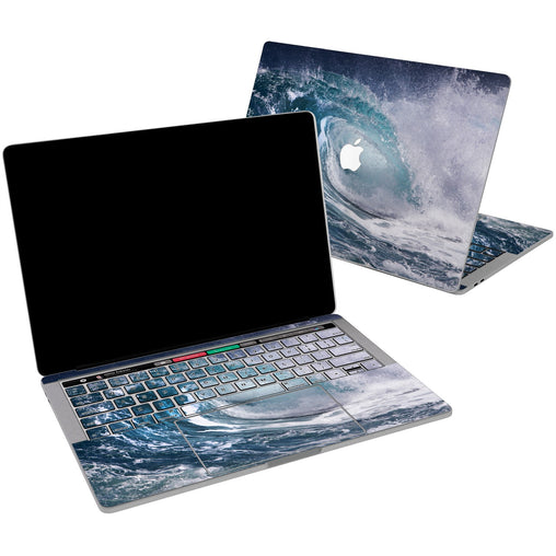 Lex Altern Vinyl MacBook Skin Blue Wave for your Laptop Apple Macbook.