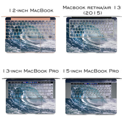Lex Altern Vinyl MacBook Skin Blue Wave