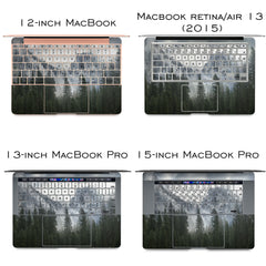 Lex Altern Vinyl MacBook Skin Foggy Mountains