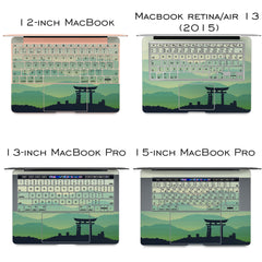 Lex Altern Vinyl MacBook Skin Japanese Landscape