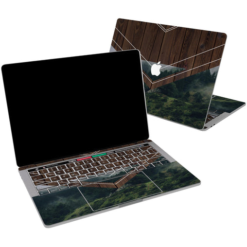 Lex Altern Vinyl MacBook Skin geometric Wood for your Laptop Apple Macbook.