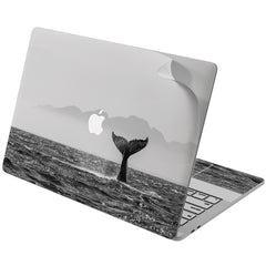 Lex Altern Vinyl MacBook Skin Black & White Whale