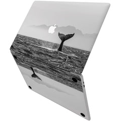 Lex Altern Vinyl MacBook Skin Black & White Whale