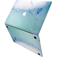 Lex Altern Vinyl MacBook Skin Blue Butterfly
