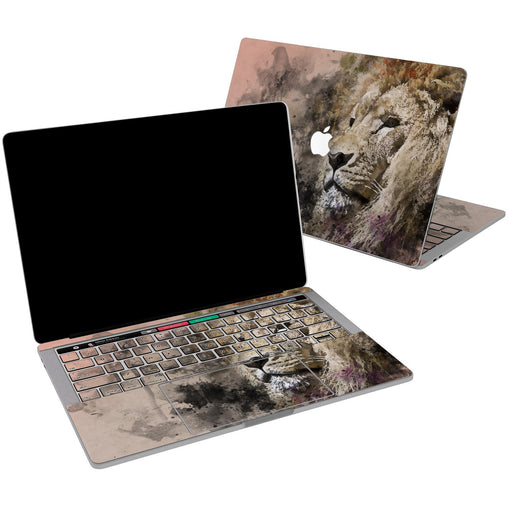 Lex Altern Vinyl MacBook Skin Lion Watercolor for your Laptop Apple Macbook.