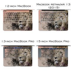 Lex Altern Vinyl MacBook Skin Lion Watercolor
