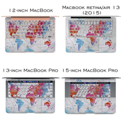 Lex Altern Vinyl MacBook Skin Travelling Map