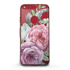 Lex Altern TPU Silicone Google Pixel Case Pink Roses Art