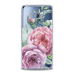 Lex Altern TPU Silicone HTC Case Pink Roses Art