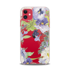 Lex Altern TPU Silicone iPhone Case Pansies Flowers