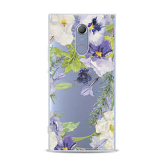 Lex Altern TPU Silicone Sony Xperia Case Pansies Flowers