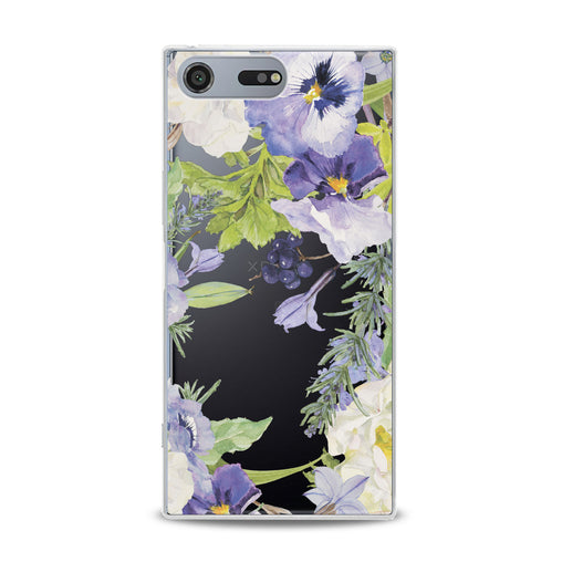 Lex Altern Pansies Flowers Sony Xperia Case