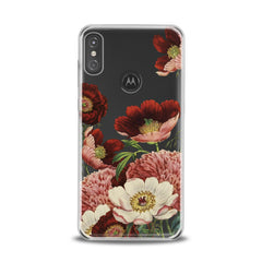 Lex Altern TPU Silicone Motorola Case Red Flowers Print