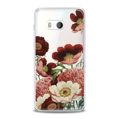 Lex Altern Red Flowers Print HTC Case
