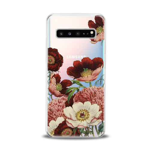 Lex Altern Red Flowers Print Samsung Galaxy Case
