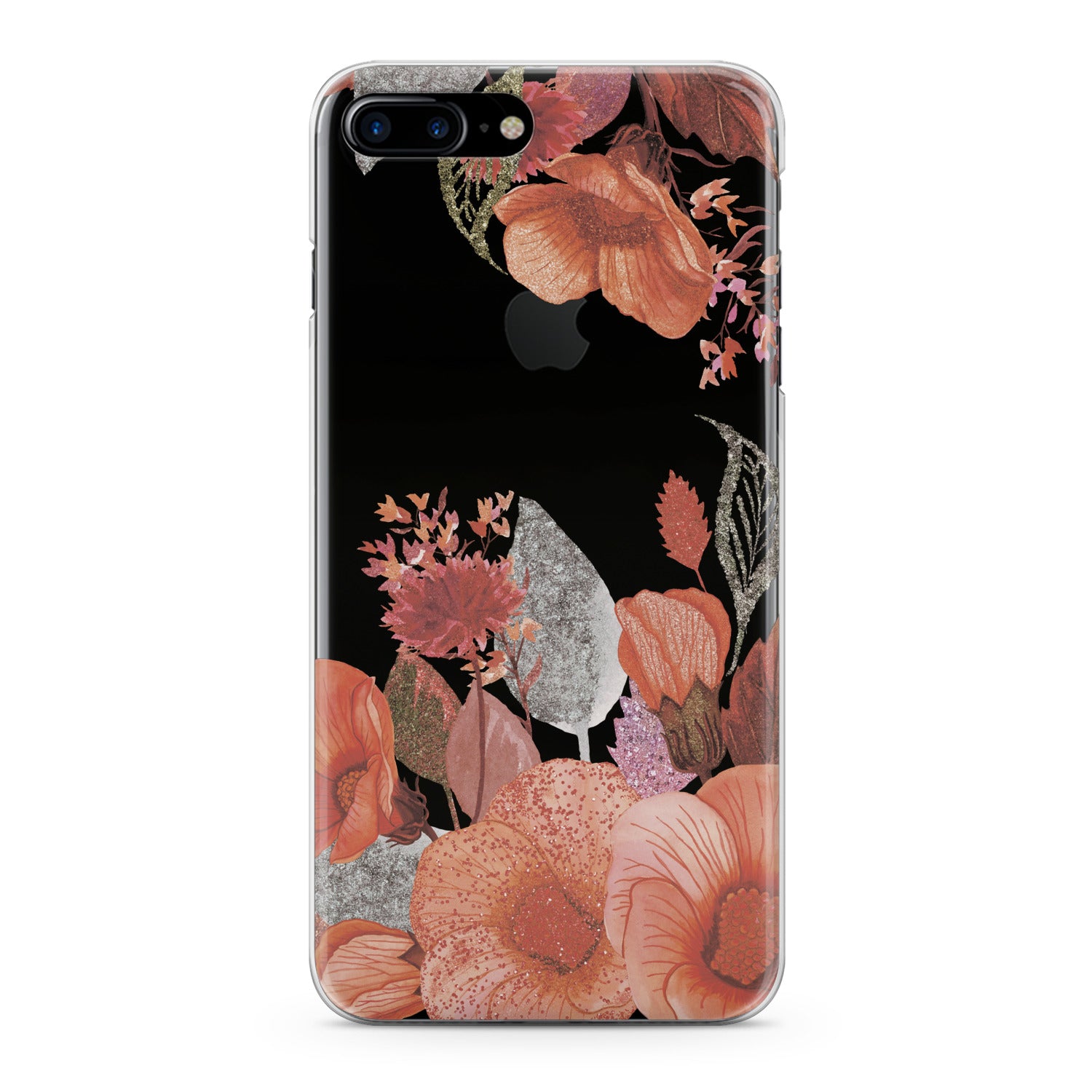Lex Altern Glitter Flowers Phone Case for your iPhone & Android phone.