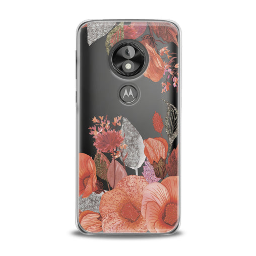 Lex Altern Glitter Flowers Motorola Case