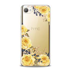 Lex Altern TPU Silicone HTC Case Yellow Roses