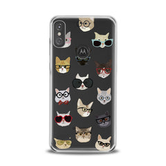 Lex Altern TPU Silicone Motorola Case Cat Pattern